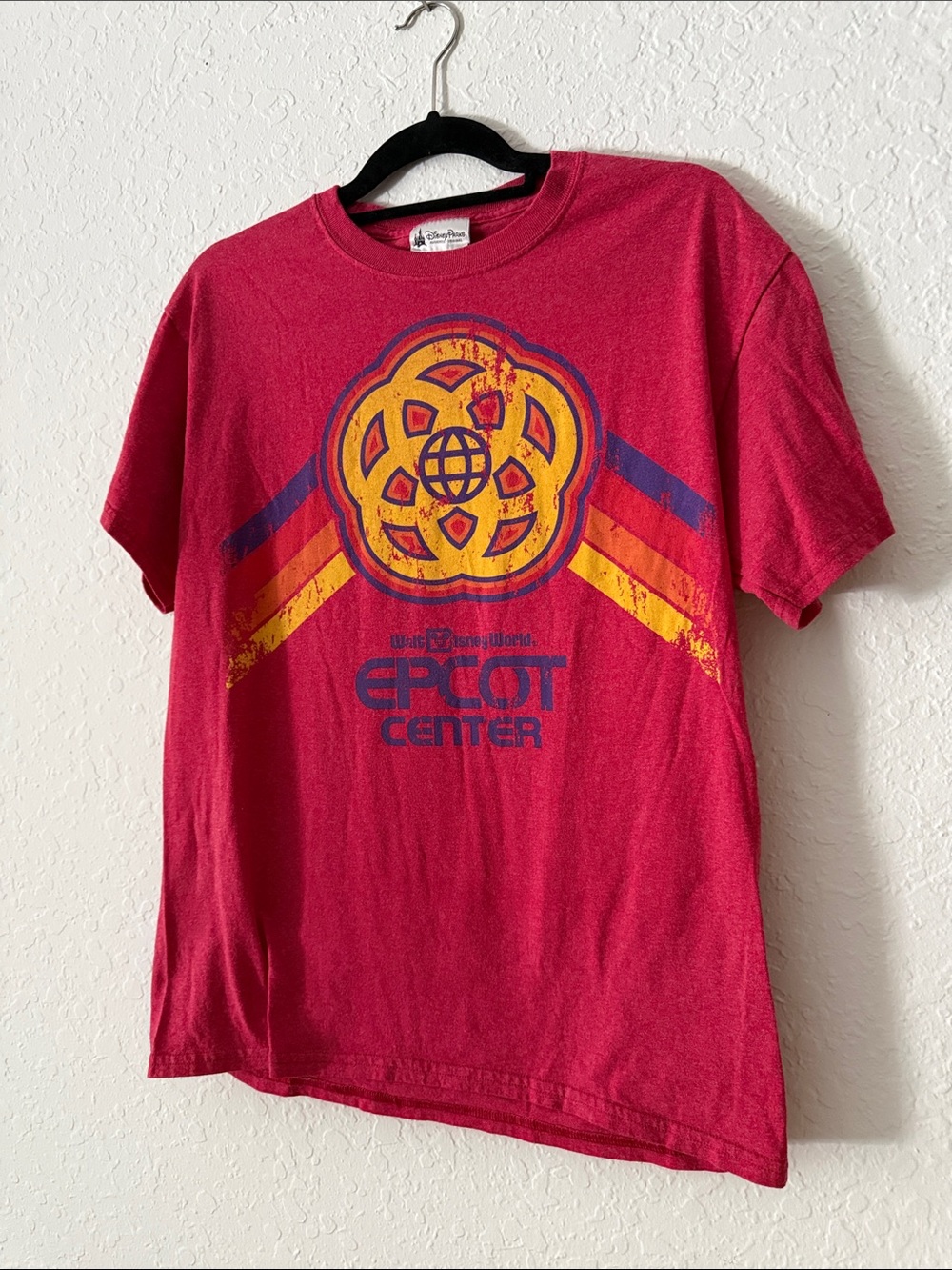 Disney Parks EPCOT Center Vintage Style Mens Red Shirt - Medium